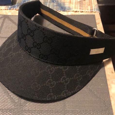 black gucci visor|More.